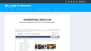 lds.lcr|Leader and Clerk Resources (LCR) Release Notes